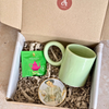 Coffret cadeau artisanal petit vert pastel