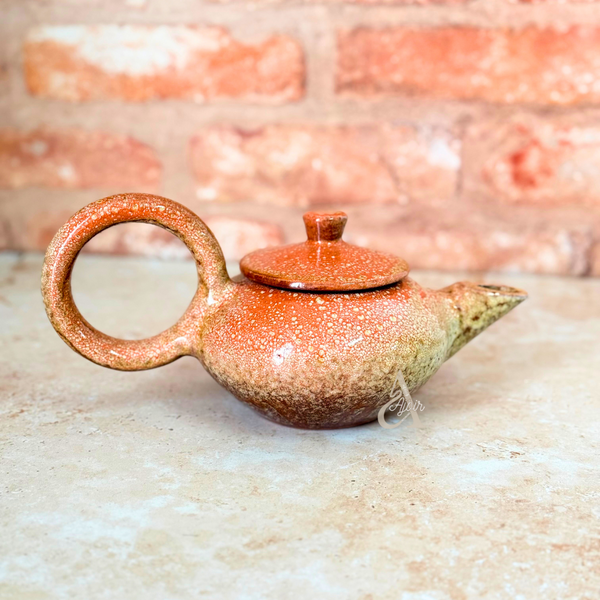 Théière en céramique moucheté