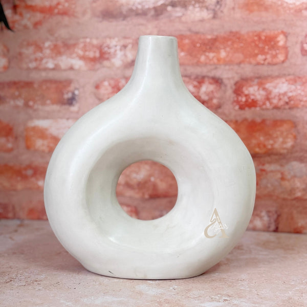 Vase artisanal Ayur crème