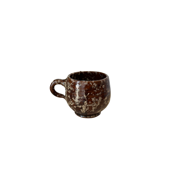 Tasse à café marron mouchetée - Ajbir