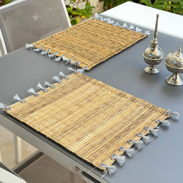 Set de table à pompon (2 pièces)