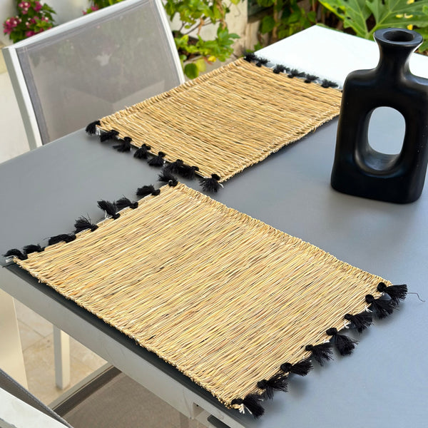 Set de table à pompon (2 pièces)