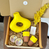 Coffret cadeau artisanal Medina jaune poussin