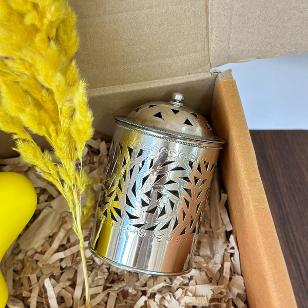Coffret cadeau artisanal Tayyugt jaune poussin