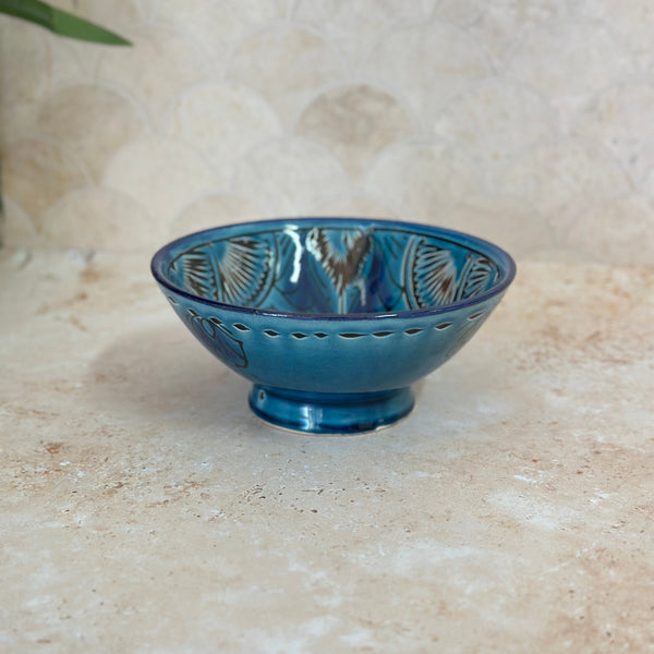 Bol bleu pétrole Nakch