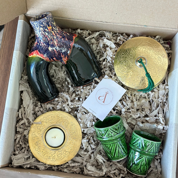 Coffret cadeau artisanal Azul vert
