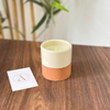 Bougie artisanale blanche en terre cuite parfum Fleur d'oranger
