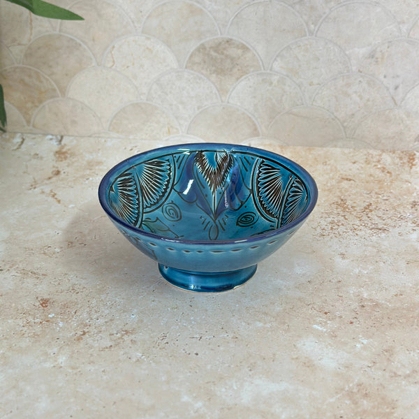 Bol bleu pétrole Nakch