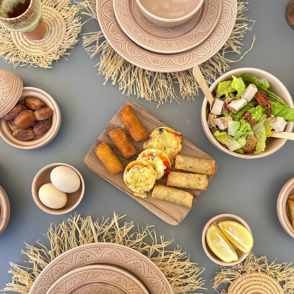 Assiette Tizwelt taupe - Ajbir