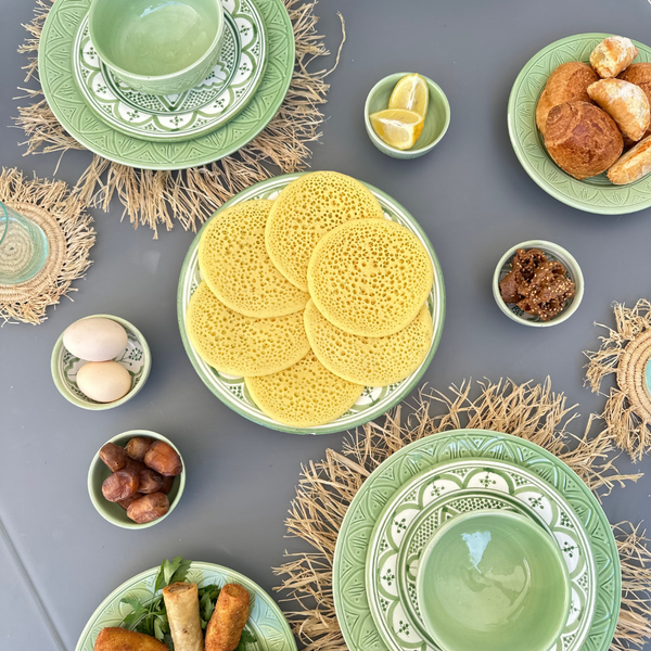 Assiette Tizwelt vert - Ajbir