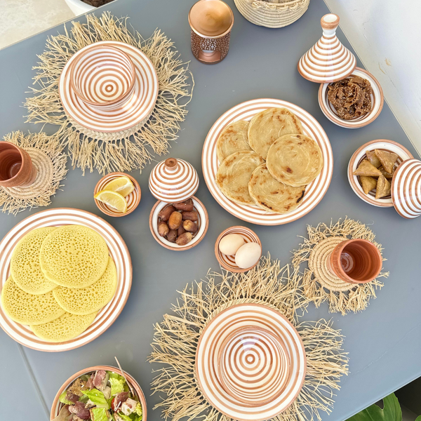 Bol rayé (Noir - Vert - Terracota) - Ajbir