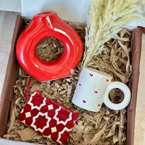 Coffret cadeau artisanal Tafoukt Tayri rouge