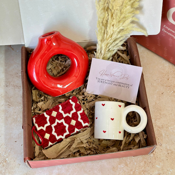 Coffret cadeau artisanal Tafoukt Tayri rouge