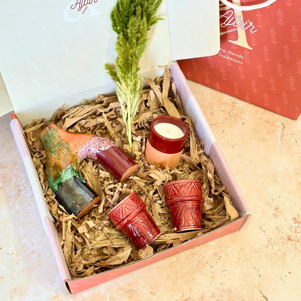 Coffret cadeau artisanal Azul bordeau