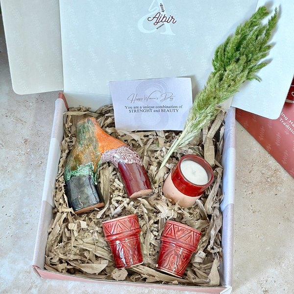Coffret cadeau artisanal Azul bordeau