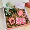 Coffret cadeau artisanal Adal rose vert