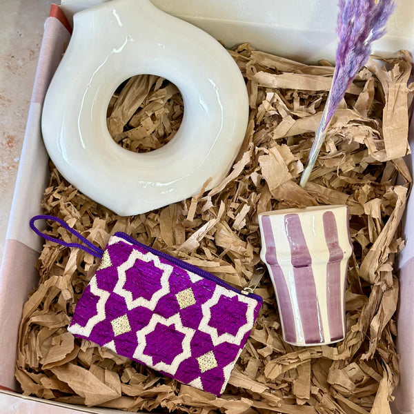 Duo 2 coffrets cadeaux Mauve et noir