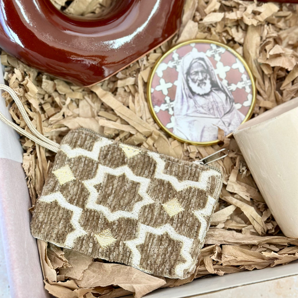 Coffret cadeau artisanal Zellige marron