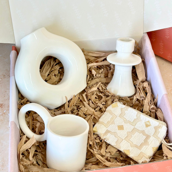 Coffret cadeau artisanal Zellige blanc
