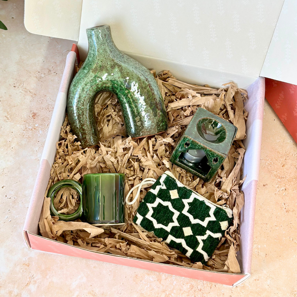Coffret cadeau artisanal Azul vert