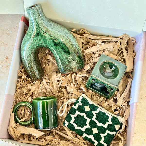 Duo 2 coffrets cadeaux Vert Royal