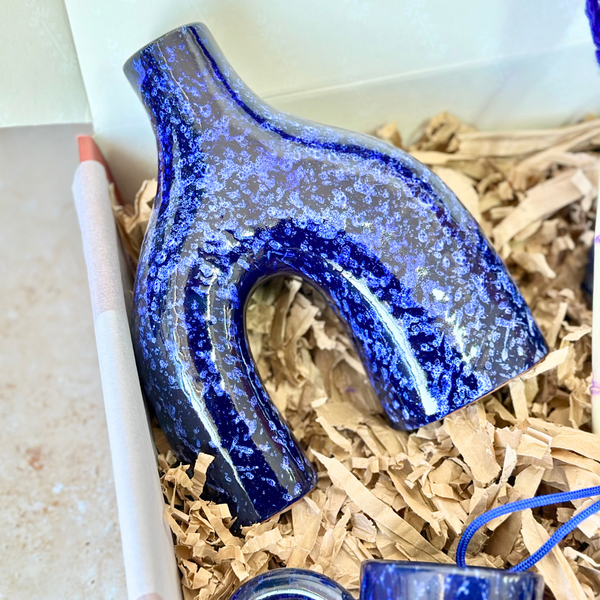 Coffret cadeau artisanal Azul mini bleu