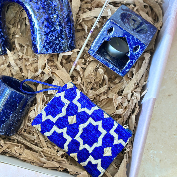 Coffret cadeau artisanal Azul mini bleu