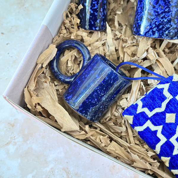 Coffret cadeau artisanal Azul mini bleu