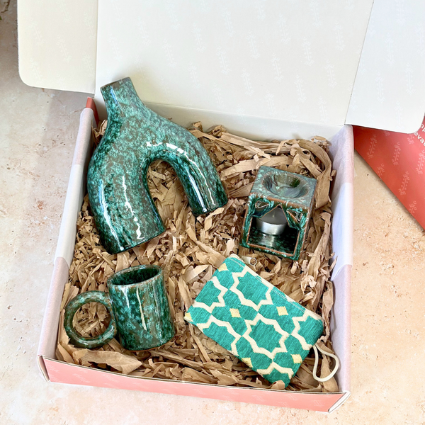 Coffret cadeau artisanal Azul turquoise mini