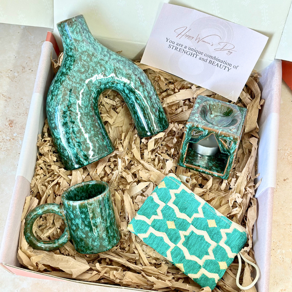 Coffret cadeau artisanal Azul turquoise mini