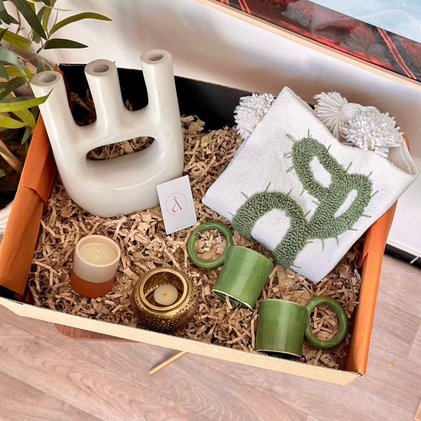Coffret cadeau artisanal XL Cactus vert