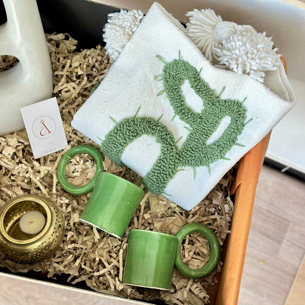 Coffret cadeau artisanal XL Cactus vert