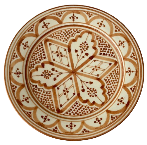 Assiette Taddart sable - Ajbir