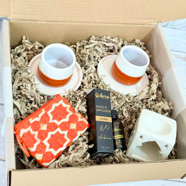 Coffret cadeau artisanal Zahri orange