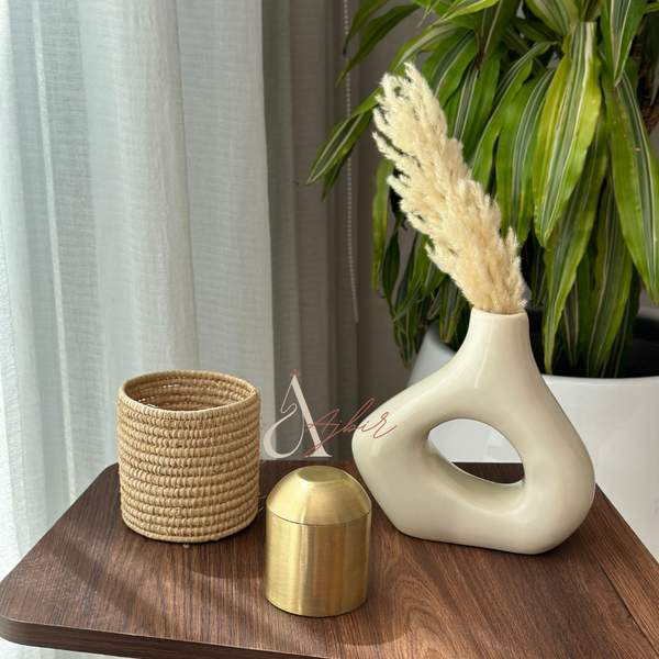 Panier Anouz rond naturel