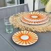 Service assiettes Tafoukt orange (12 pièces)