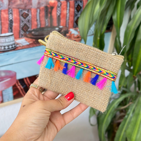 Porte monnaie à franges