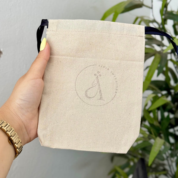 Housse pochons cadeau toile de coton