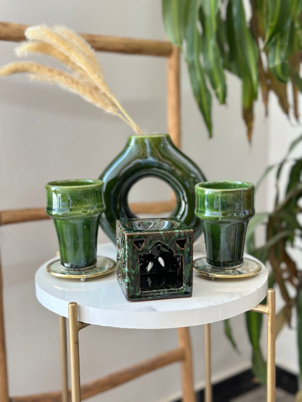 Tasse à café beldi verte - Ajbir