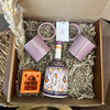 Coffret cadeau artisanal orange et violet