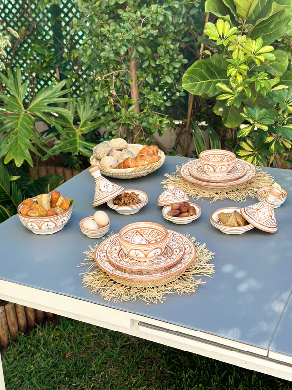 Assiette Taddart sable - Ajbir