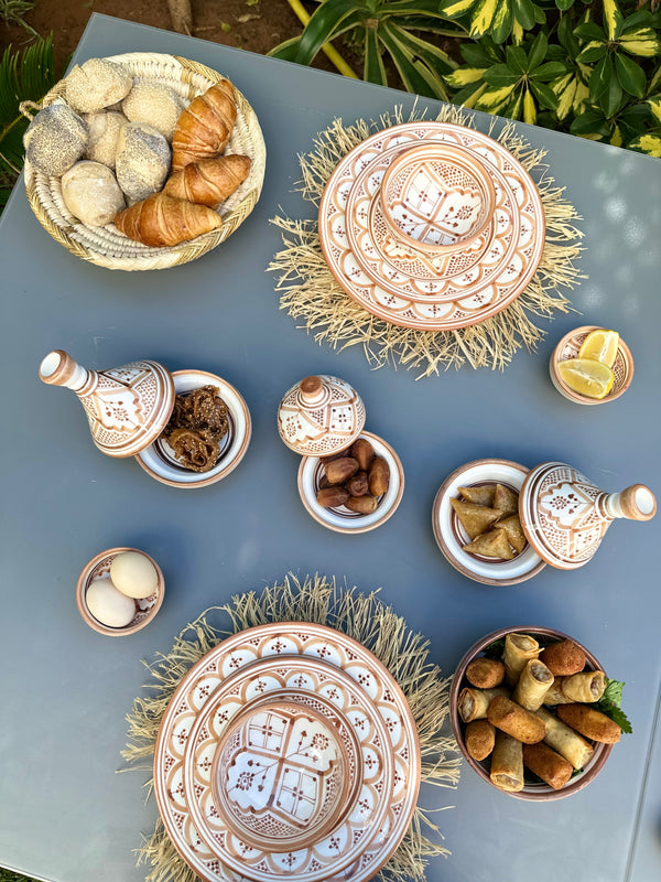 Assiette Taddart sable - Ajbir