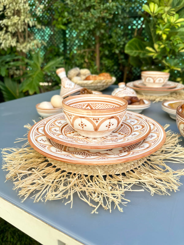 Assiette Taddart sable - Ajbir