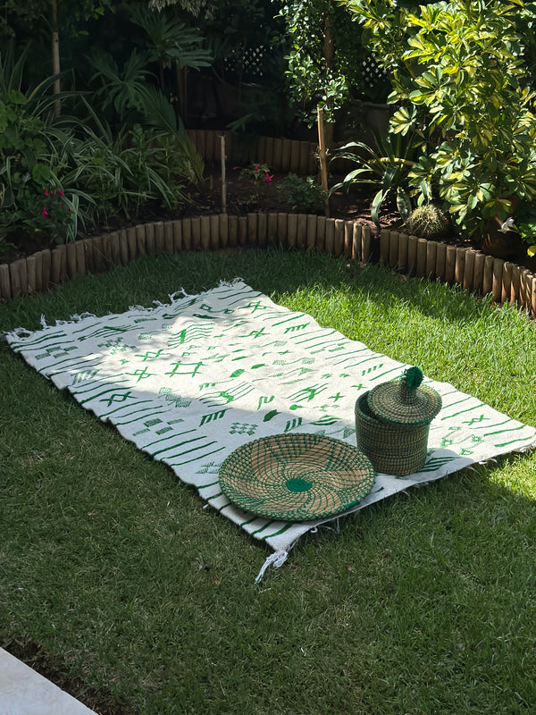 Tapis Hanbal vert 150cm/100cm - Ajbir