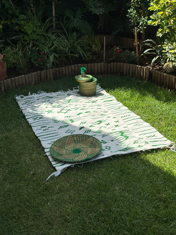 Tapis Hanbal vert 150cm/100cm - Ajbir