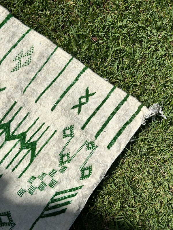 Tapis Hanbal vert 150cm/100cm - Ajbir