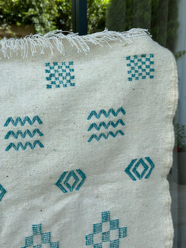 Tapis Hanbal turquoise 150cm/100cm - Ajbir