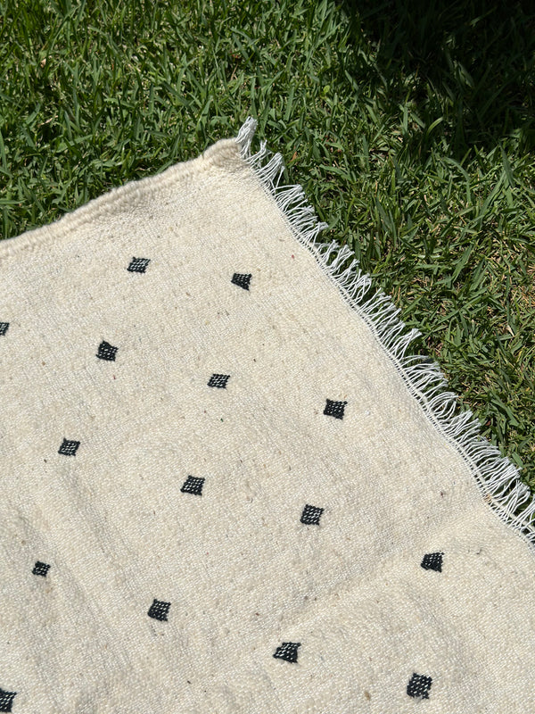 Tapis Hanbal noir 150cm/100cm - Ajbir