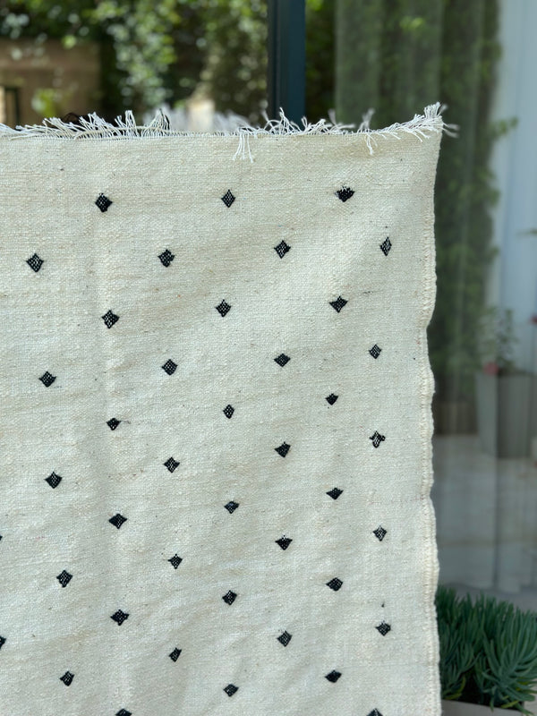 Tapis Hanbal noir 150cm/100cm - Ajbir