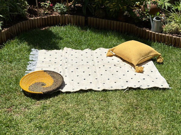 Tapis Hanbal noir 150cm/100cm - Ajbir